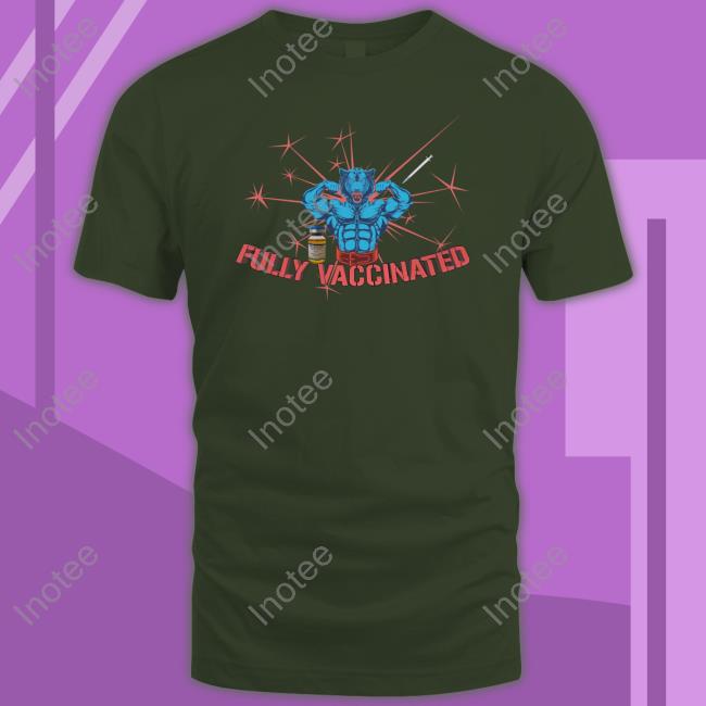 Unprofessionalapparel Merch Fully Vaccinated Text Shirt Fully Vaccinated Text Tees