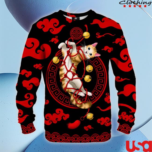 Top Shibari Cat Sweatshirt