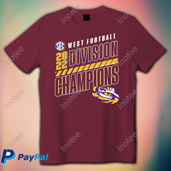 Lsu Tigers Sec West Football 2022 Division Champions Hoodie