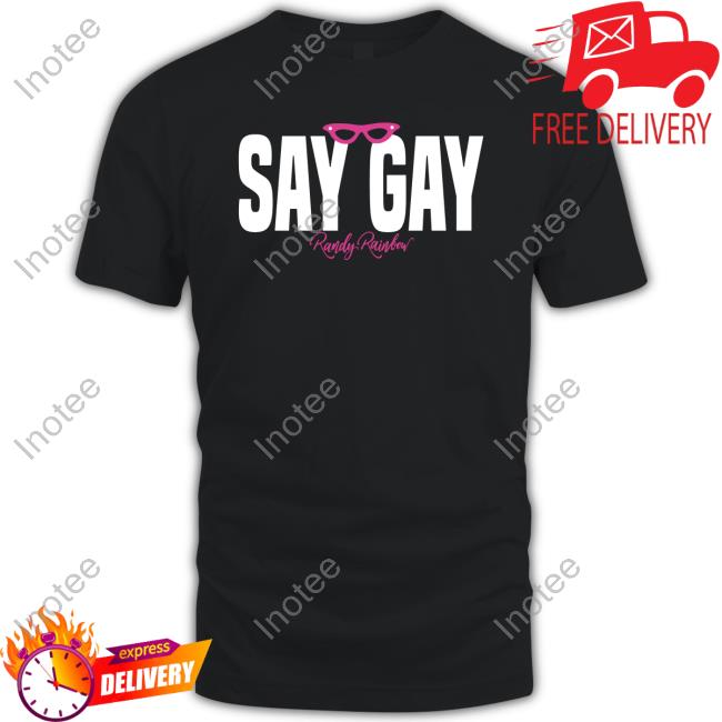 Omgvip Store Say Gay Randy Rainbow Hoodie