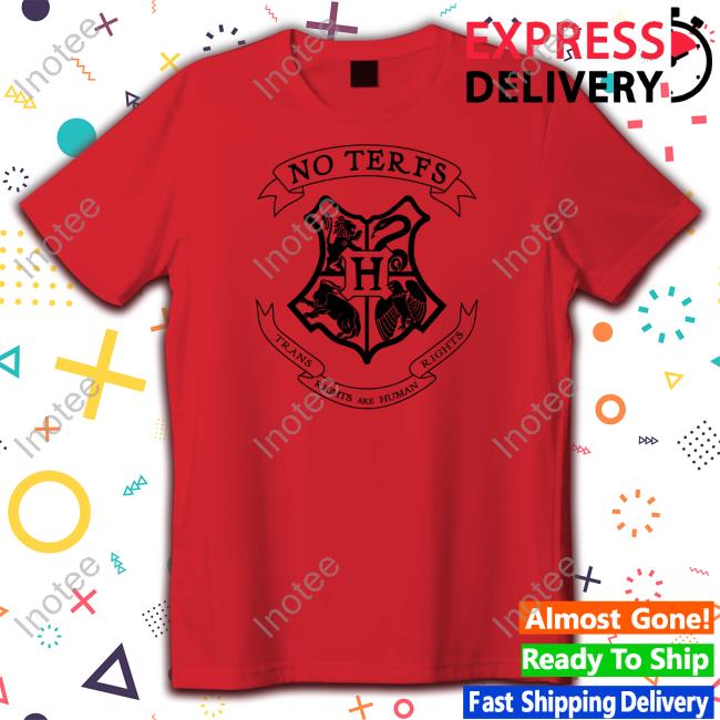 Hogwarts Logo No Terfs Trans Rights Are Human Rights Sweatshirt