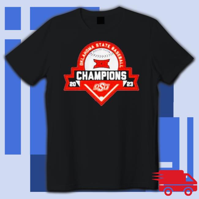 Official Blue 84 Orange Oklahoma State Cowboys 2023 Big 12 Baseball Regular Season Champions Shirt