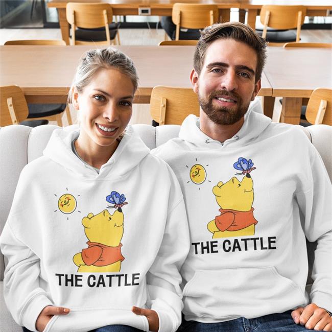 The Cattle Pooh Bear Sweatshirt Poorly Translated Shirts