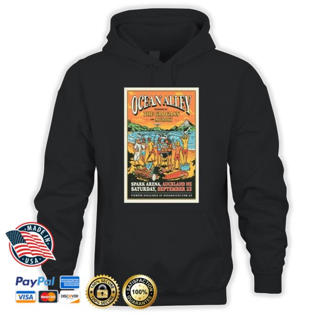 Design Poster Ocean Alley September 2023 New Zealand shirt