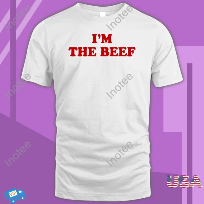 John Silver Wearing I'm The Beef Tee Shirt