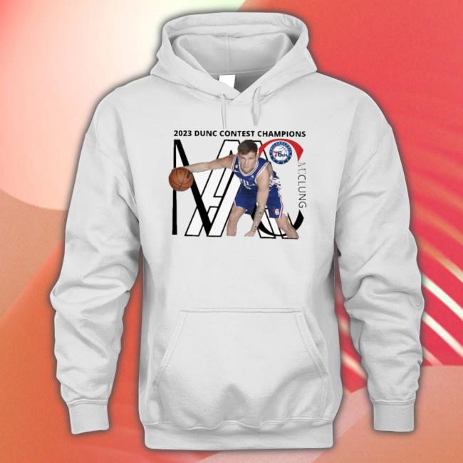 Mcclung Philadelphia 76Ers 2023 Dunk Contest Champions Shirt Mcclung Philadelphia 76Ers 2023 Dunk Contest Champions Shirt