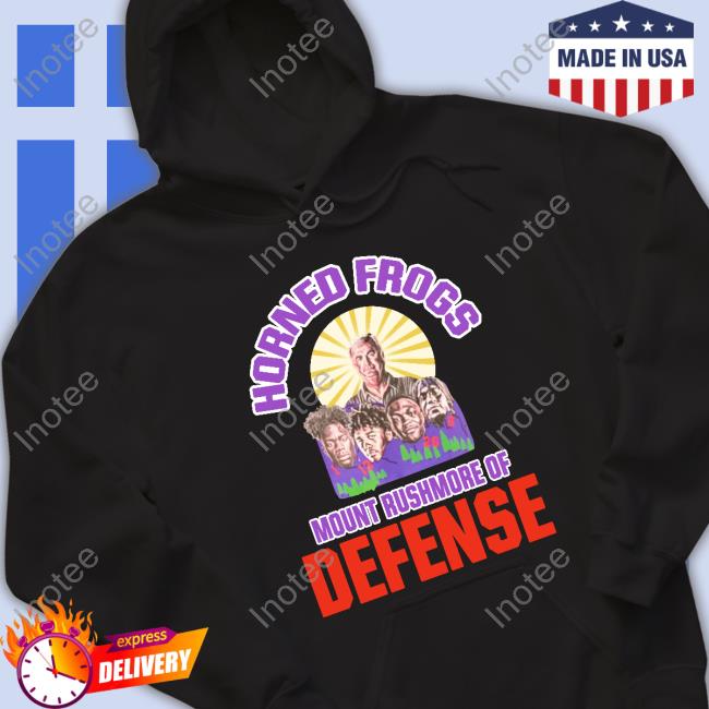 Horned Frogs Mount Rushmore Defense Tee Shirt