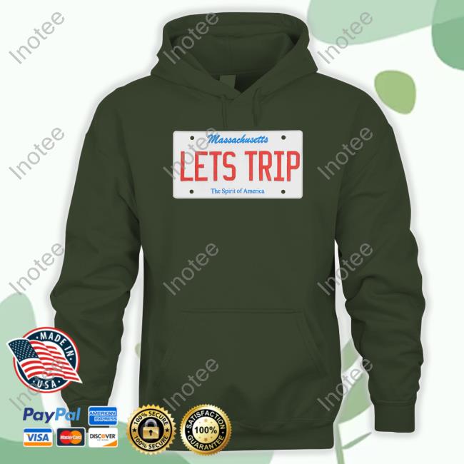 Sturnioloclothing Let's Trip License Plate Hoodie