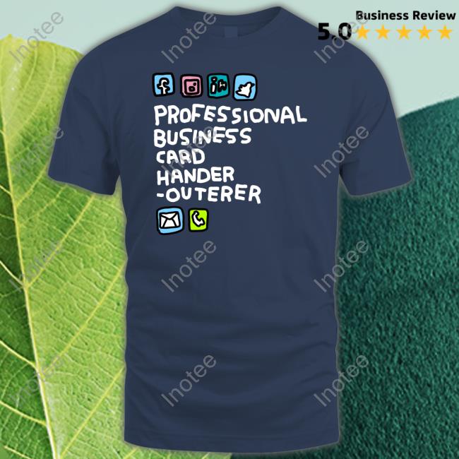 Zoebreadtok Professional Business Card Hander-Outerer Shirt