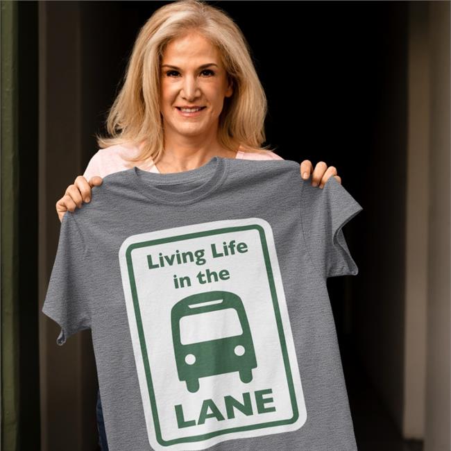 Vitally Trivial Living Life In The Lane Tee Green