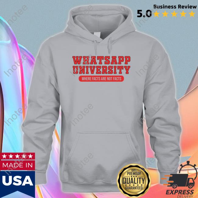 Thedeshbhakt Whatsapp University Where Facts Are Not Facts Crewneck Sweatshirt