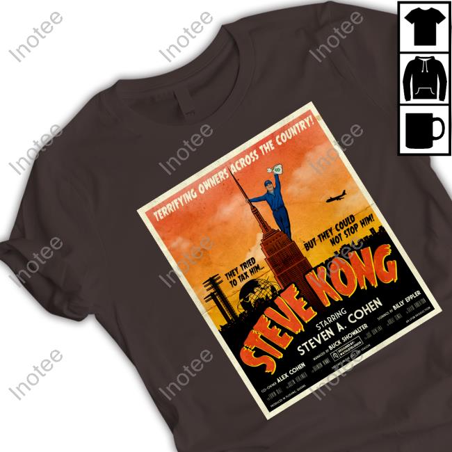 Athlete Logos Terrifying Owners Across The Country Steve Kong Tee Shirt Steven Cohen Terrifying Owners Across The Country Steve Kong Tee