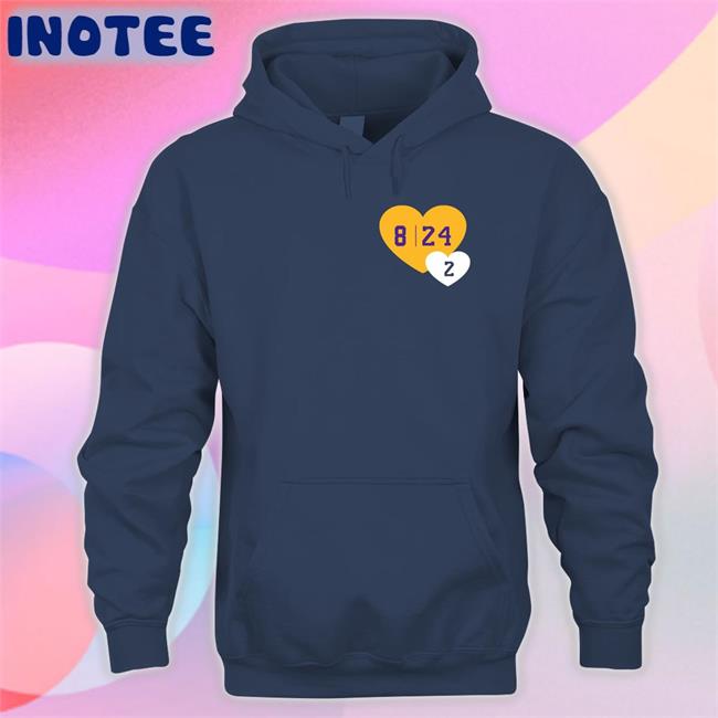 8 24 2 Hearts Hoodies