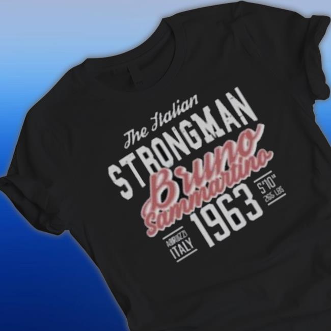 Fightful Wrestling The Italian Strongman Bruno Sammartino 1963 Youth Shirt
