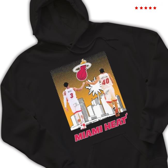 Wade And Haslem Miami Heat Skylines 2023 Signatures shirt