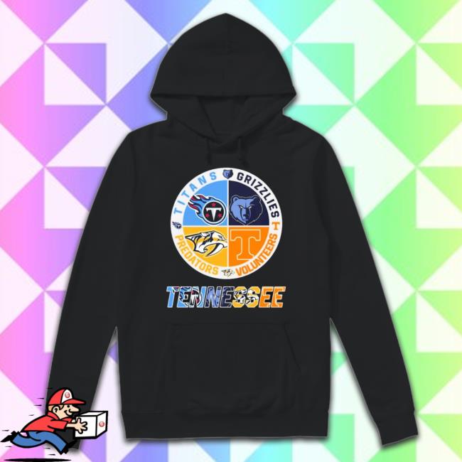Tennessee Sports Teams Shirt Titans, Grizzlies, Volunteers And Predators
