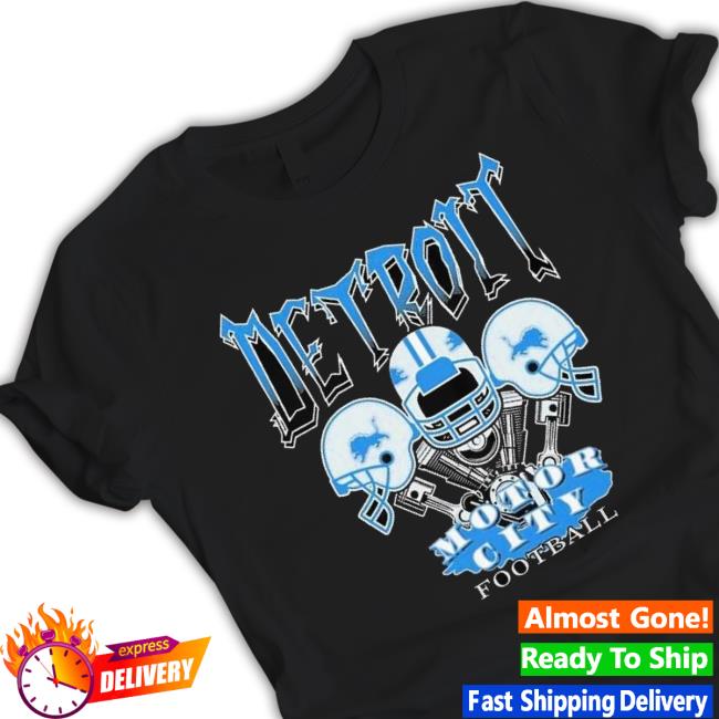 Detroit Lions Motor City Football Helmet Shirt