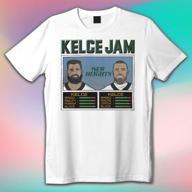 New Heights Podcast Merch Jason Kelce And Travis Kelce New Shirt