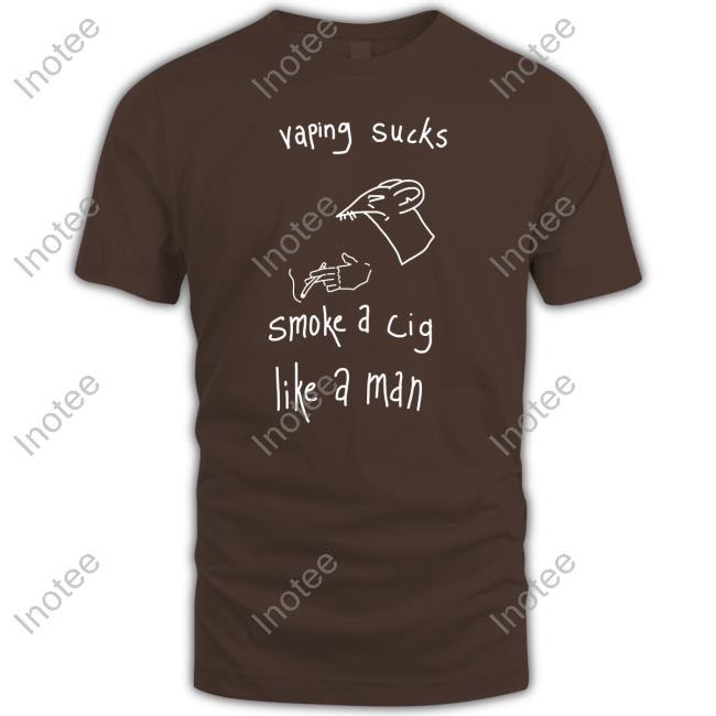 Heart Attack Man Vaping Sucks Smoke A Cig Like A Man Long Sleeve Tee Heartattackmane
