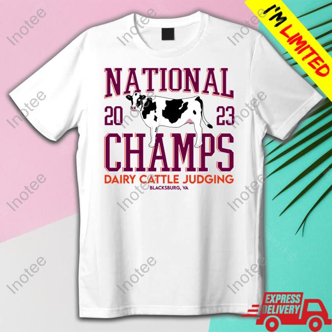The Swva Shop National 2023 Champs Dairy Cattle Judging Tee Shirt