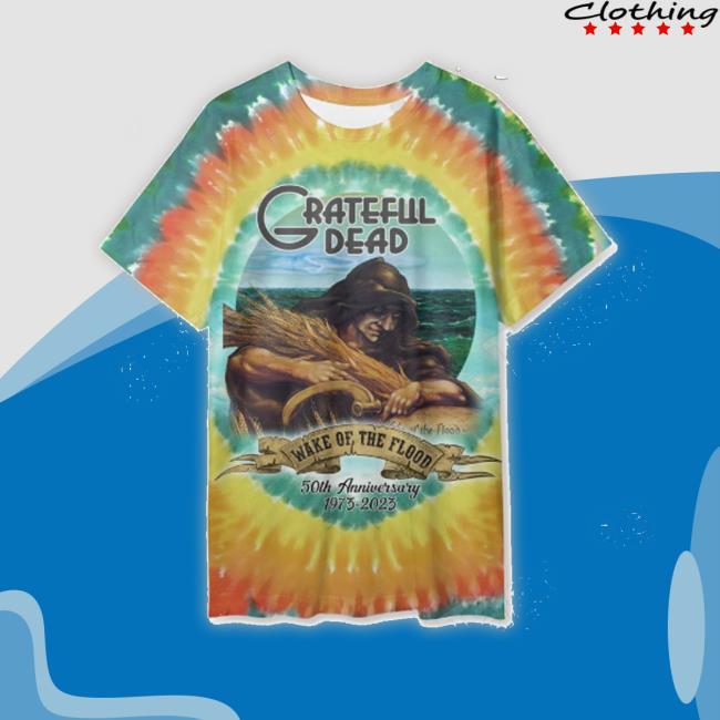 Grateful Dead Wake Of The Flood 50Th Anniversary 1973-2023 Tie Dye Sweatshirt