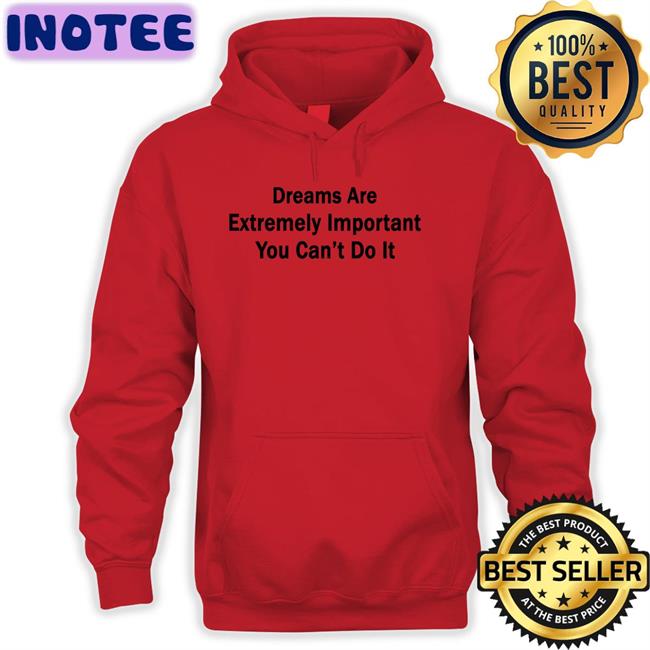 Poorly Translated Shirts Dreams Are Extremely Important You Can't Do It Tee