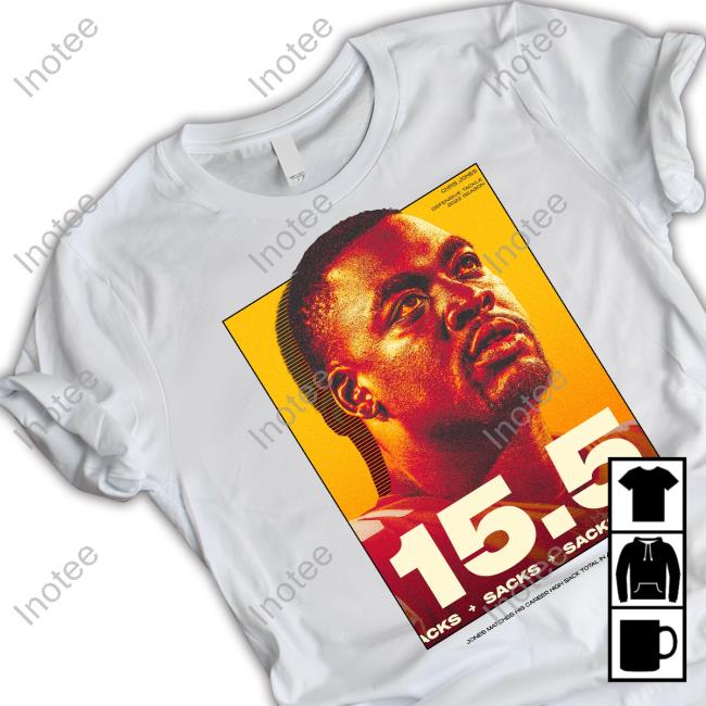 Kansas City Chiefs 15.5 Sacks Jones Matches His Career High Sack Total In A Single Season T Shirts Chris Jones