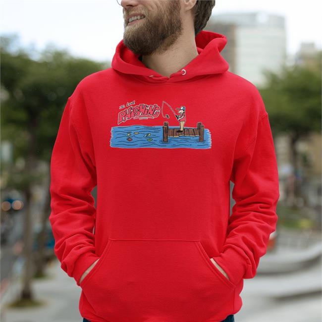 Lucca International Merch I Love Phishing Scammer Hoodie Black