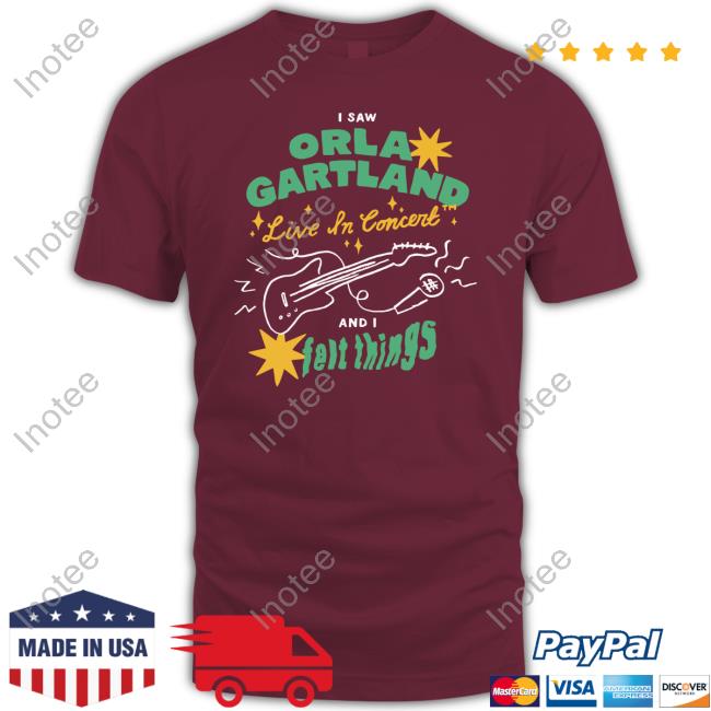 Orla Gartland Merch I Saw Orla Gartland Live In Concert And I Felt Things Sweatshirt