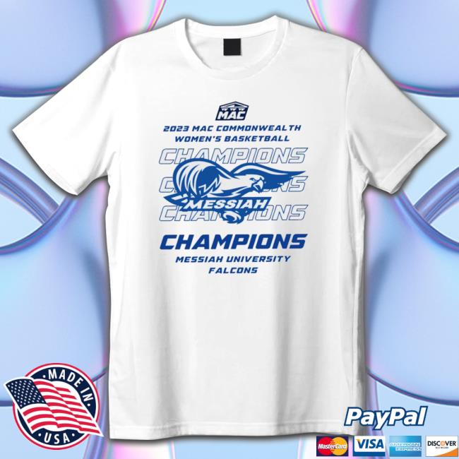 Messiah University Falcons 2023 Mac Commonwealth Women’S Basketball Champions Shirt