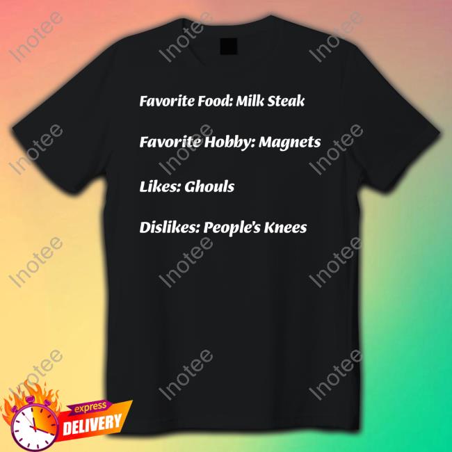 Favorite Food Milk Steak Favorite Hobby Magnets Hoodie