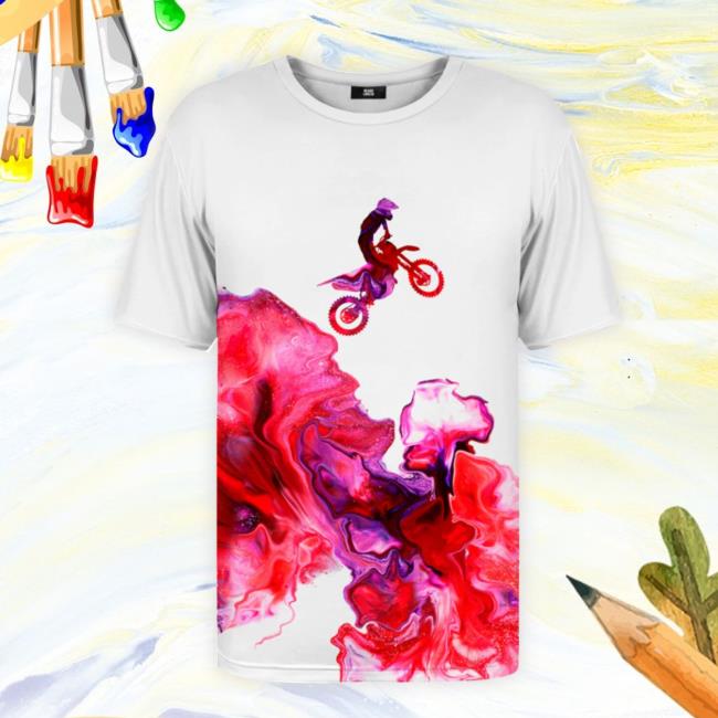 Paint Pour Motorbike Shirts
