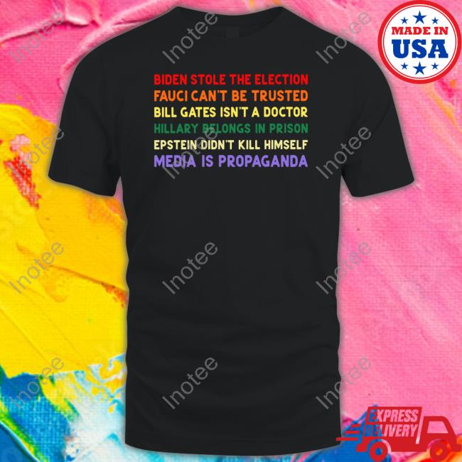 Kenneth Hendry Biden Stole The Election Fauci Can't Be Trusted Shirt