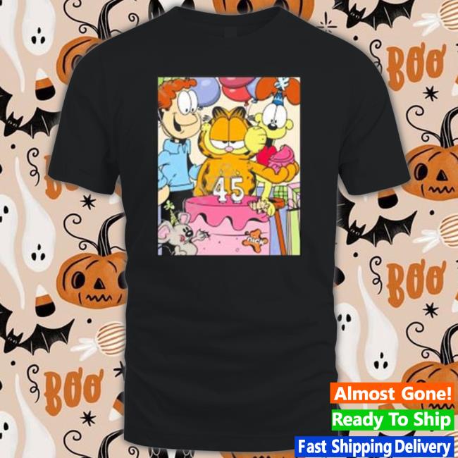Garfield Happy Birthday 45 Old Shirt