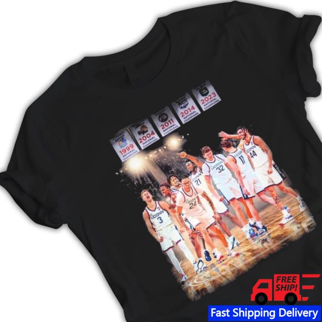 5-Time Uconn Men’S Basketball Team National Champions Shirt