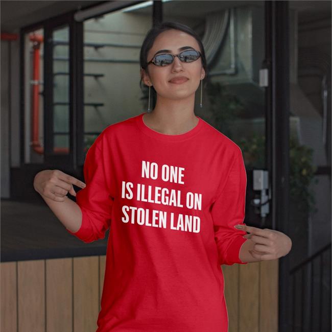 Duunnoohh No One Is Illegal On Stolen Land Fuck I.C.E Ghetto Rodeo Shirt Doknowsworld