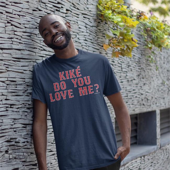 Kike Do You Love Me Hoodied Sweatshirt Navy