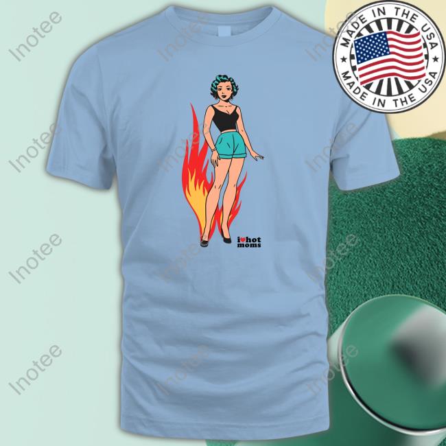 Dannyduncan69 I Heart Hot Moms Pose Grey Crewneck