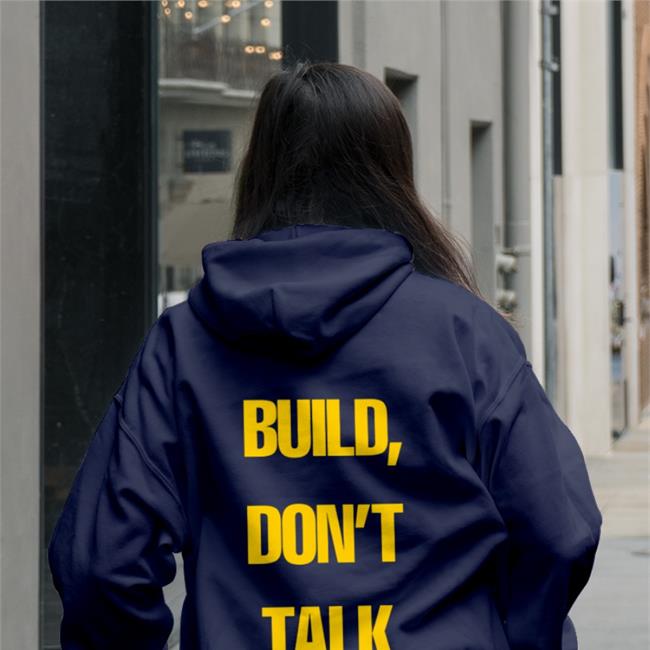 Raj Shamani Build Don't Talk Tee Shirt Black