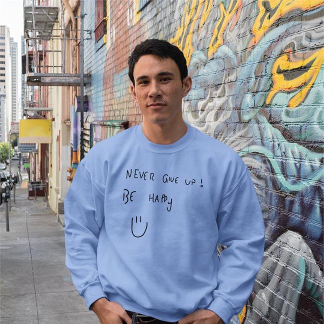 Sergio Checo Never Give Up Be Happy Tee