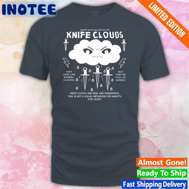 Simeimporta Urgent Be On The Look Out For Knife Clouds Hoodie