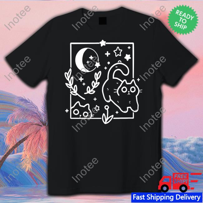 Crowlines Shop Midnight Hour Tee Cat