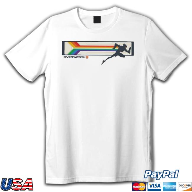 Official Blizzard Gear 2023 Overwatch 2 Tracer Pride T-Shirt