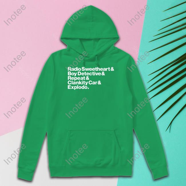 Jessethorn Radio Sweetheart Boy Detective Repeat Clankity Car Explodo Tee Shirts Maximum Fun Store