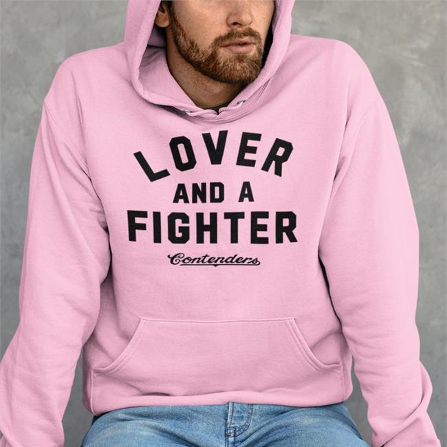 Justin Preece Lover And A Fighter Hooded Sweatshirt Grey