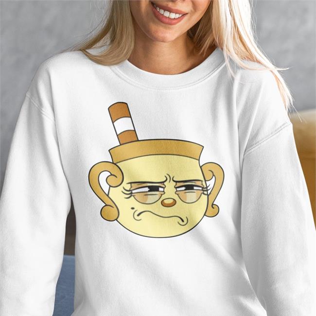Light Blue Iam8bit Merch The Cuphead Show Super Extra Comfy Character T Shirt