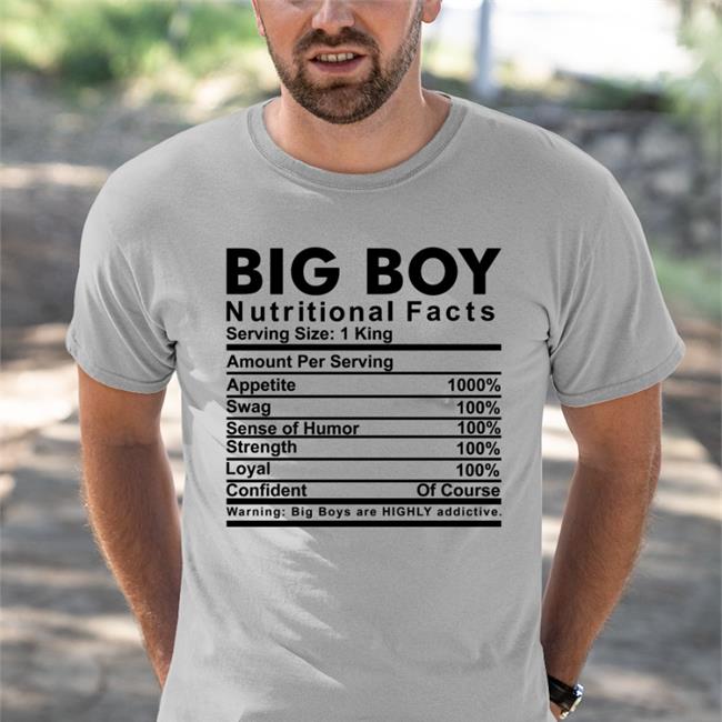 Shirts That Go Hard Big Boy Nutritional Facts New Shirt
