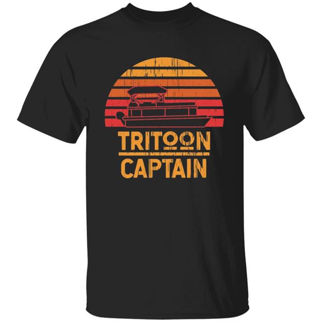 Tritoon Captain Pontoon Captain Tri-Toon Coming T Shirt