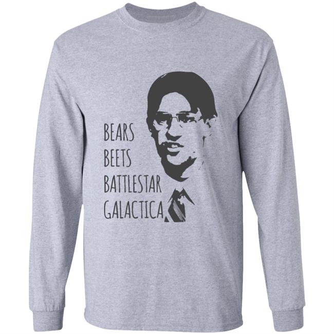 Bears Beets Battlestar Galactica T-Shirt Jim Halpert Office Shirt Dwight Schrute Bears Beets Battlestar Galactica T-Shirt Jim Halpert Office Shirt Dwight Schrute