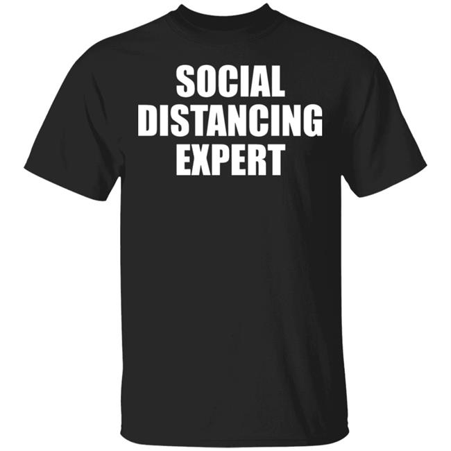 social distancing t shirt black